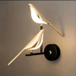1 tk P&otilde;hjamaade Kuldne Lind LED Seinalamp Salong Baar Loomingulised Seinalambid Uudsed Sconces Magamistuba Voodi&auml;&auml;rne Lamp Elutoa Kaunistus gray