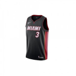 Nike NBA Dwyane Wade Icon Edition Swingman S&auml;rk Miami Heat Nr. 3 meeskonna piiratud SW f&auml;nniv&auml;ljaanne Must Meeste 864487-025 S