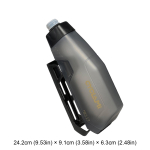 Jalgratta aerod&uuml;naamiline veepudelite komplekt 600/650ml Suure mahutavusega kerge jalgratta veepudel Suru joomiseks disain Rattas&otilde;idu osa gray