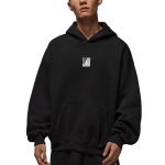 Jordan Brooklyn Fliisist Meeste Graafilise Tr&uuml;kiga Kapuutsiga Dressipluus HV0545-010 M black