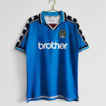 94-95-96 Manchester City s&auml;rk 07-08 Retro Nr. 17 Sun Jihai Ei. 16 Aguero kodus l&uuml;hikeste varrukatega jalgpallis&auml;rk S blue