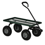 Aiatraktor K&auml;ru, Tugev Aiatraktor Metallraamiga, 10 &Otilde;hkrehvidega, P&ouml;&ouml;ratava K&auml;epidemega, 150kg Kandev&otilde;ime, Aeda, Farmi, Roheline 94 x 48.5 x 100 cm