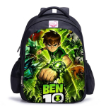 Ben10 Teismeline H&auml;kker Klassikaline Must Koolikott Poistele V&auml;hendab Koormust Seljakott Algkooli &Otilde;pilaste Igap&auml;evane Koolikott Black-large