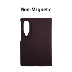 Samsung Galaxy Z Fold 8 jaoks Aramid S&uuml;sinikkiust &Uuml;mbris Kevlar Kate &Uuml;li&otilde;huke Kerge Kiirguskindel Kaitse&uuml;mbris Vastupidav Tugev Galaxy Z Fold 8 black