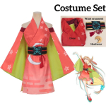 Kosmiline printsess Kaguya! Kaguya Cosplay Kost&uuml;&uuml;m Parukas Anime Kaguya Rollim&auml;ng J&otilde;ulu Halloweenipeo Karnivali R&otilde;ivad &Uuml;likond L red