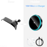 Leapmotor C10 2024 2025 2026 jaoks Autotelefoni hoidik juhtmevaba laadijaga Magsafe hoidik Automaatselt kinnituv Tugev magnetiline kinnitus Base and holder 2