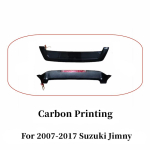 2007-2017 Suzuki Jimny jaoks ABS-plastikust auto tagumine pagasiruumi katusekate pagasiruum lambiga spoiler tiivad v&auml;lis tuning tarvikud osad Carbon Printing