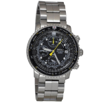 Seiko SNA411P1 Piloodikell Alarmkelluga Kronograaf 100m Veekindel Meeste black