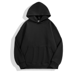 16.9oz 480gsm Raske Kaal Puuvill Pluss Samet Kapuutsiga Kampsun Meestele Paksustatud Tihe Polar Fliis Pullover Hoodie Naiste Dressipluus S black