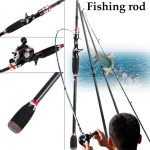 Peibutus&otilde;ngend, 4 sektsiooniga 2,1 m p&uuml;&uuml;gikepp magevee meriforelli p&uuml;&uuml;giks s&uuml;sinikkiust 2.1M punane