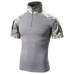 Meeste kamuflaažiga l&uuml;hikeste varrukatega s&otilde;jaline T-s&auml;rk suvine vastupidav puuvillane Multicam Camo taktikalised s&auml;rgid XXL ekru