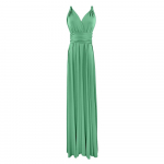 Seksikad naised Boho Maxi Club Kleit Sidemega Pikk Kleit Pidu Mitmesuunaline Pruutneitsid Convertible Infinity M hall v&auml;rv/roheline