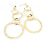 Les Tr&eacute;sors De Lily [F6276] - Boucles Plaqu&eacute; Or 'Chor&eacute;graphie' kuld