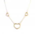 Les Tr&eacute;sors De Lily [N2878] &ndash; kullatud kaelakee &bdquo;Love&rdquo; &ndash; 19x16 mm kuld