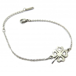 Les Tr&eacute;sors De Lily [P4875] - h&otilde;bedane 'Clover' terasest k&auml;ev&otilde;ru - 15x12 mm h&otilde;be