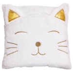 Les Tr&eacute;sors De Lily [R0918] - valgest kullast  Cats  pl&uuml;&uuml;spadi - 35x35 cm valge