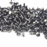 100 komplekti 6/8mm metallist topeltkorgiga needid, naastud, &uuml;mmargused kiirneetid nahast k&auml;sit&ouml;&ouml;kottide jaoks. 6 x 10mm