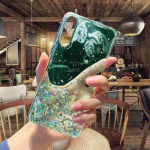 Redmi 6A 7A 8A 9A 9C Note 4 5 6 7 8 9 Pro 4X 8T 9S Poco M3 X3 NFC Glitter pehme kristall&uuml;mbris Xiaomi Mi A1 A2 A3 9T 10T 10 Lite Bling Sky Cover jaoks. Xiaomi Mi 10 Pro roheline