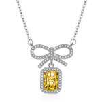 BELLA BOX Bowknot tsirkoon ripats kaelakee mitmev&auml;rviline mood pulma kihlus ehted roheline