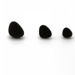 Flokeeriv kolmnurkne ohutu nina Pehme pesumasin isetegemise nuku jaoks. Moodne nina Palus m&auml;nguasja nina 15x18mm-6pcs must