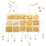 1 kasti sulamist tarvikud ehtekomplekt h&uuml;ppamisr&otilde;ngad homaarklamber, pikendatav keti pandla k&otilde;rvakonks isetegemise ehete valmistamiseks