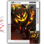 5D DIY teemantmaal Ristpistes Halloween hirmutav k&otilde;rvitsapea mees teemanttikandid mosaiik seinakunst kodukaunistus Full Round 20X30CM