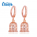 LSOOYH Clip K&otilde;rvar&otilde;ngad Mood Roosa Kuld V&auml;rv Cubic Tsirkoonium K&otilde;rvar&otilde;ngas Naistele Geomeetria &Otilde;&otilde;nes Drop Hoop K&otilde;rvar&otilde;ngad Ehted A
