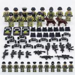 12 tk/komplekt SWAT City Police CTRU eripolitseiniku meeskonna ehitusklotsid nukk koos tarvikutega kamuflaaž minifiguurid lastele isetehtud klotsid m&auml;ngupoisile kingitused