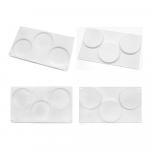 3 &uuml;htlase &uuml;mmarguse t&auml;idisega vahuvorm DIY k&uuml;psetusvorm Fondant koogi silikoonvorm valge