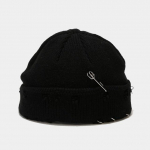 Talvine Harajuku y2k Beanies Kootud M&uuml;ts Naiste Mood Soe Paks Gorro Mehed Hip Hop Pin Hole Skullcap L&uuml;hike M&uuml;ts Unisex Basic Cap 54-59cm must