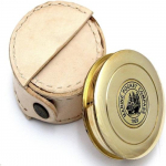 Robert Frost Brass Poeemi kompass-taskukompass ja nahk&uuml;mbris