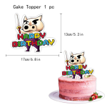 32 TK Piggy Party Kit Laste s&uuml;nnip&auml;evapeo tarvikud Palju &otilde;nne s&uuml;nnip&auml;evaks b&auml;nner &otilde;hupalliga tordikaunistus lapse beebi&otilde;htu poisi s&uuml;nnip&auml;evaks 02-1PCS