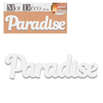Les Tr&eacute;sors De Lily [R2953] - 3D puidust dekoratiivs&otilde;na  Paradiis  valge - 45x12x1. 5 cm valge