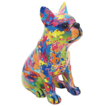 Les Tr&eacute;sors De Lily [R6891] - vaigust kujuke  French Bulldog  pritsmete kirju - 20x16x11 cm mitmev&auml;rviline