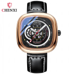 Kinkekarbiga &uuml;lemine luksuslik nelinurkne t&auml;isautomaatne meeste mehaaniline k&auml;ekell