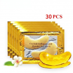 30pcs Gold Eye Mask Patches Crystal Collagen Anti Aging Remove Puffiness Dark Circles Moisturizing Sleep Eyes Pads Gel Skin Care
