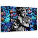 Feeby l&otilde;uenditr&uuml;kk, Buddha mosaiigi taustal 60x40 sinine