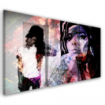 Kolmeosalise pildiga l&otilde;uenditr&uuml;kk Amy Winehouse 60x40 lilla