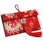 Pulmapunane &uuml;mbrik on hea kingitus. See on kingitus loomingulisest brokaatkangast, 10 000 j&uuml;aani punane