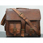 Kitsenahast Vintage Messenger &otilde;lakott meestele s&uuml;learvuti kontorikohvrikott. M&otilde;&otilde;dud 11x15x4 tolli 11 x 15 x 4 Inches pruun