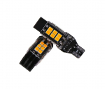 2 tk LED pirn T15 W16W 12V-24V 19W CANBUS oranž v&auml;ga tugev