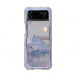 Samsung Z Flip 4 &uuml;mbrisele Sunset Scenery l&auml;bipaistev kokkupandav &uuml;mbris Samsung Galaxy Z Flip 3 5g Zflip4 l&ouml;&ouml;gikindel pehme tagakaas Samsung  Z Flip 4