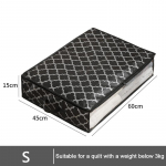 Voodialused riided Tekkide hoiukotid T&otilde;mblukuga Organiseerija Riidekapp Kuubik Kapikarbid S must