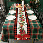 J&otilde;ulupleed Linane laualipp Aastateema Puhkuse talumaja Laualipp Pererestorani dekoratsioonitarvikud 150x33cm