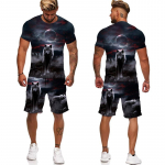 Klassikalised Hundi 3D-prindiga T-s&auml;rgid/komplektid Suvised Meeste Naiste T-s&auml;rgid ja l&uuml;hikesed p&uuml;ksid &Uuml;likond Isiksus Jooksjad dressid Hip Hop T&auml;navar&otilde;ivad R&otilde;ivad S