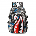 Moodne Shark seljakott naistele Meestele Vintage Printing Unisex kotikott
