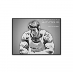J&otilde;usaali Ruumi Kunstidekoor Arnold Schwarzeneggeri Plakat Motiveeriv Tsitaat Inspireerivad Prindid Sport Poks Seinakunst L&otilde;uenditr&uuml;kk 70x100cm no frame