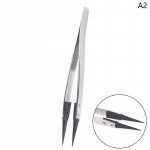 Roostevabast terasest pintsetid, mis on antistaatilised k&auml;epidemega k&auml;ekellade paigaldamiseks