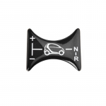 Car Gear Lever Panel Decoration Sticker Central Control Panel 3D Stickers For Smart 451 Fortwo Accessories modification 451 Fortwo