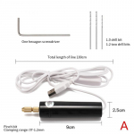 1 komplekt Mini elektritrellid Kaasaskantavad k&auml;eshoitavad USB-puurit&ouml;&ouml;riistad Epoksiidvaigust puurimiseks m&otilde;eldud ehted T&ouml;&ouml;riistad puuritega Elektrit&ouml;&ouml;riistad must